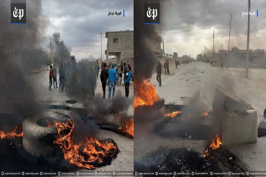 "قسد" تحرق منازل لمدنيين شرقي ديرالزور بسبب تظاهرهم ضد سياساتها