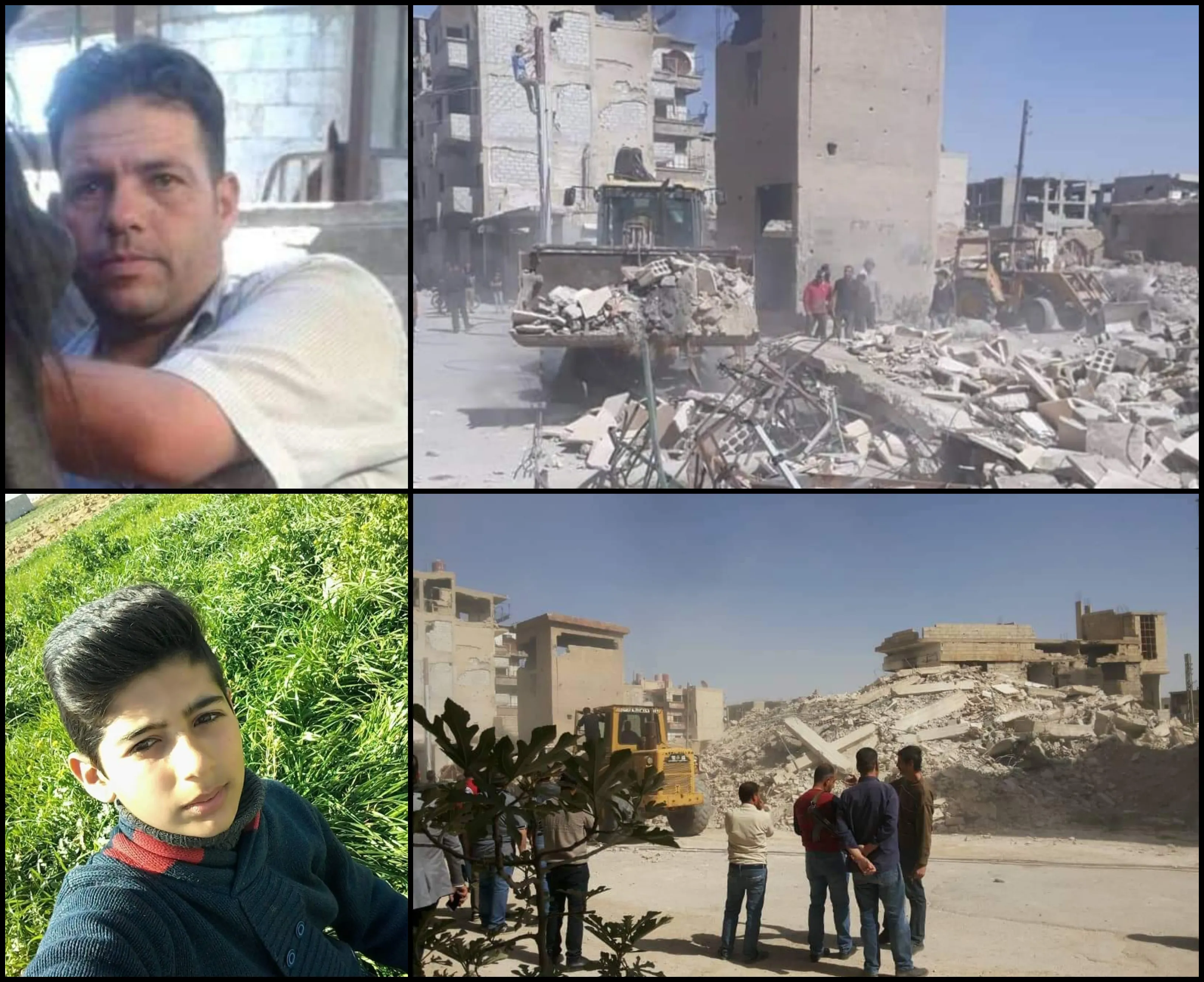 وفاة رجل وابنه إثر انهيار مبنى بـ "داريا" .. والنظام يزعم فتح تحقيقات لمعرفة سبب سقوط البناء