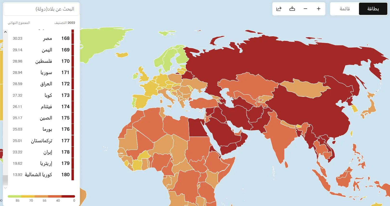 مراسلون بلا حدود :: سوريا تحتل المركز الـ171 في حرية الصحافة!!