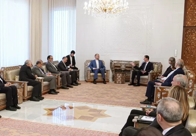 الإرهابي "بشار": ما يحدث في أوكرانيا "يصب في صالح سوريا وإيران"