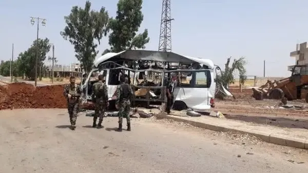 تفجير يقتل ويجرح عدد من عناصر الأسد بريف درعا