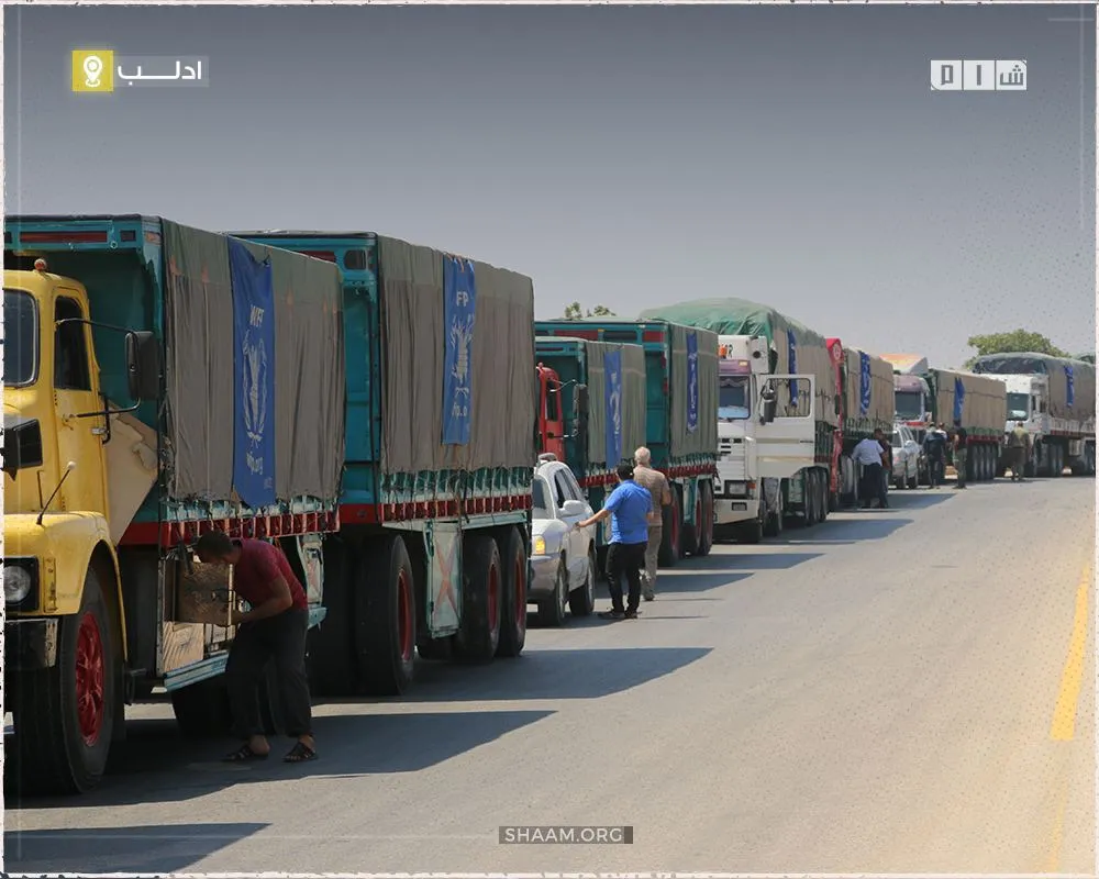 "استجابة سوريا" ينبه لمخاطر دخول قوافل المساعدات واحد مقابل واحد بين "خطوط التماس والحدود"