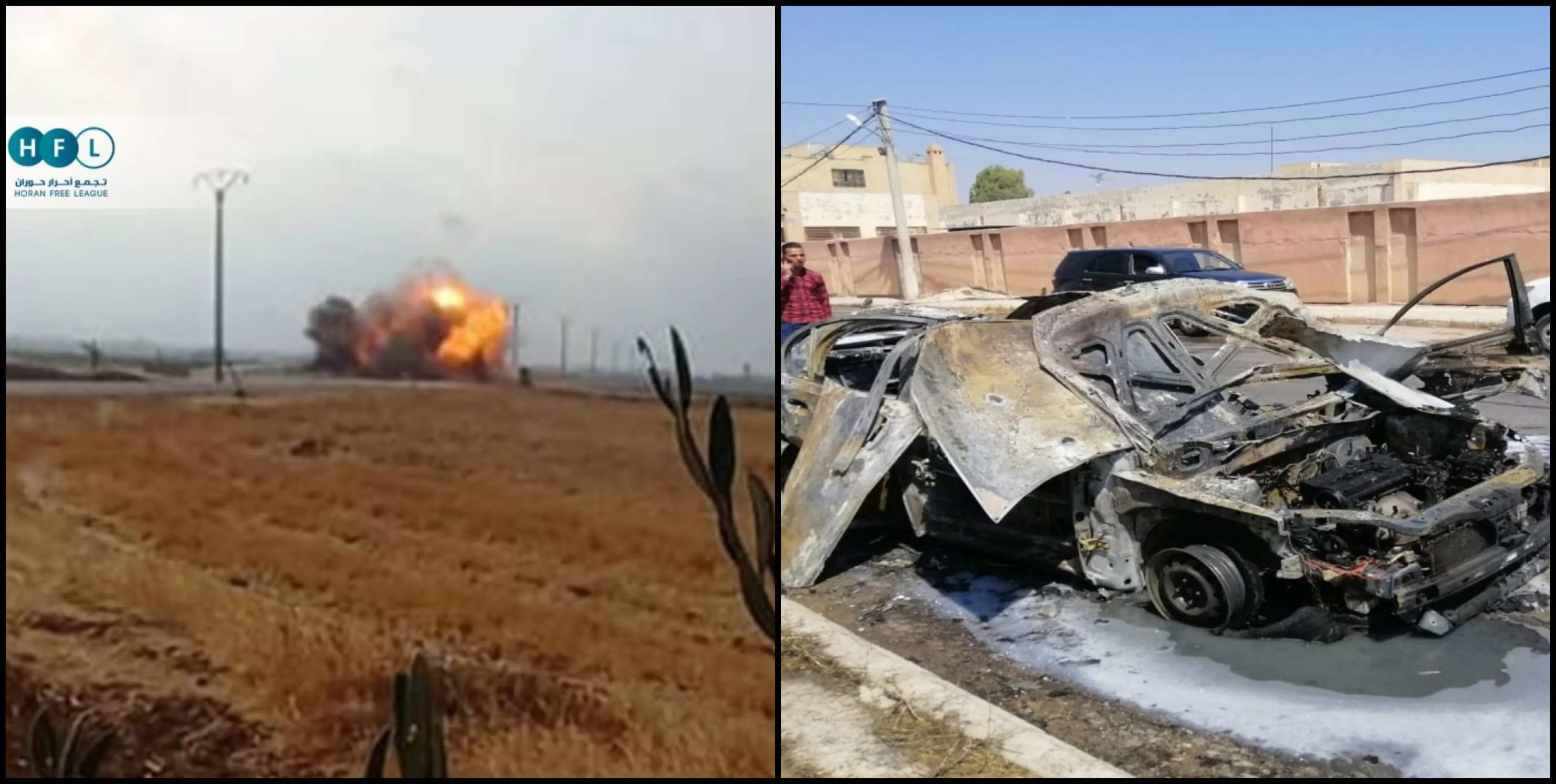 مقتل ضابط بمخابرات الأسد بمدينة درعا واستهداف مصفحة لـ "أمن الدولة" بريفها