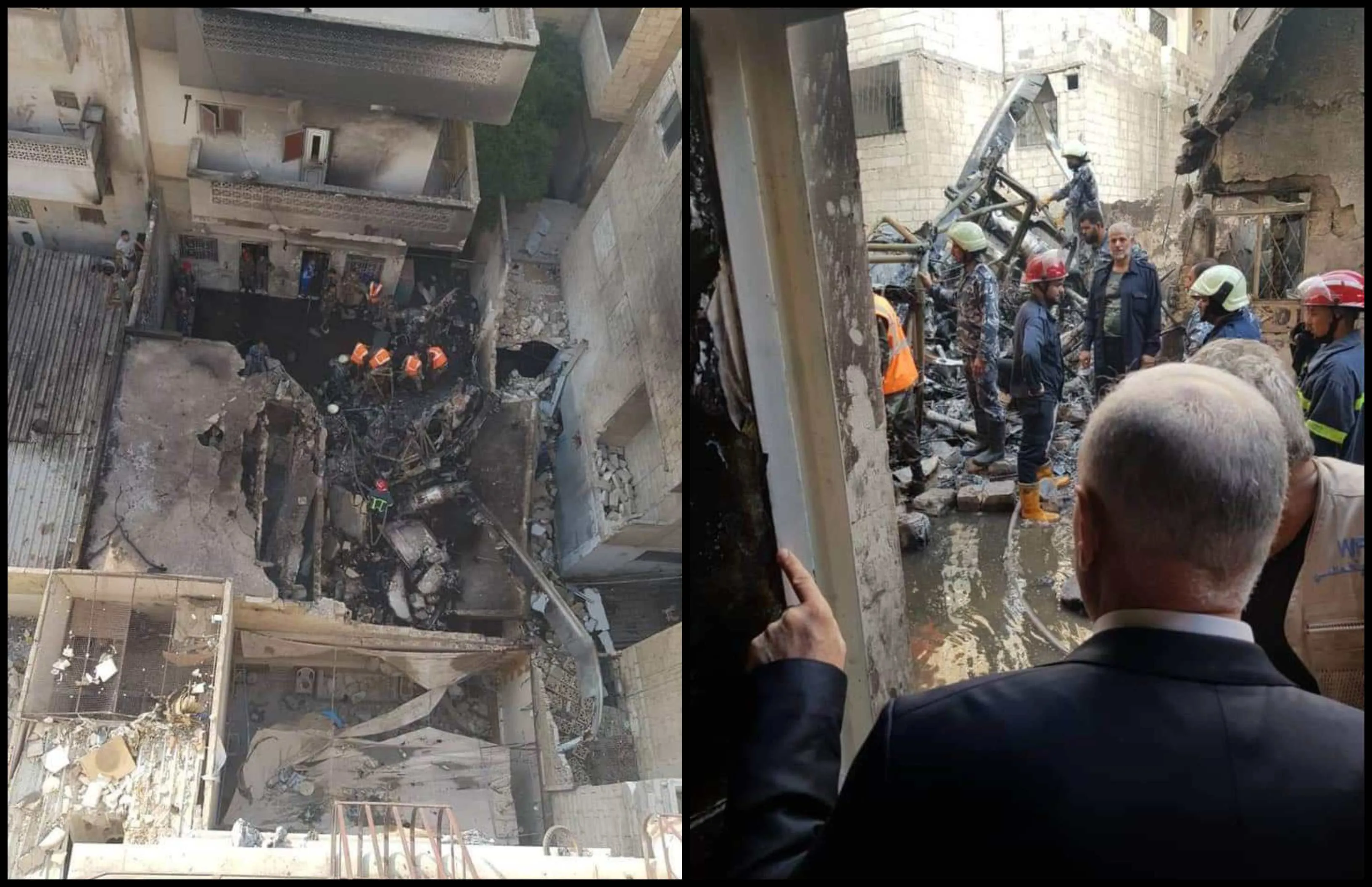سقوط طائرة مروحية للنظام ومقتل طاقمها في مدينة حماة وسط سوريا