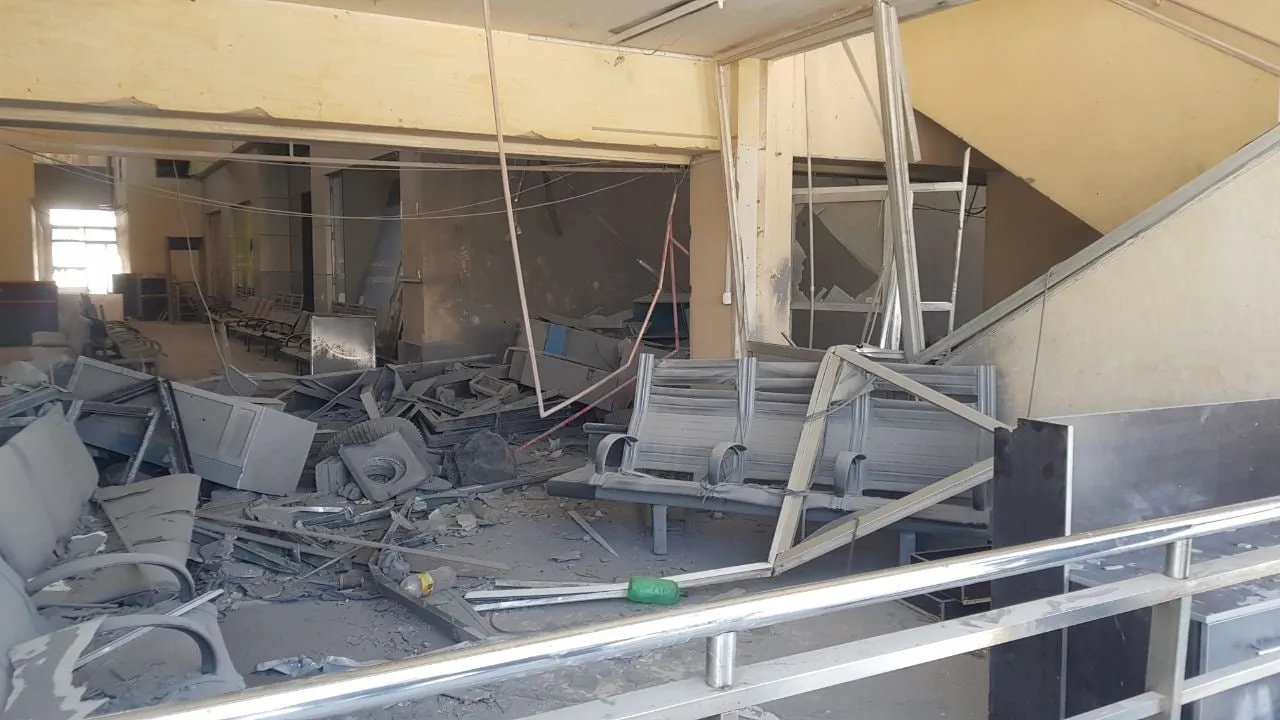 صورة تظهر الأضرار في مطار دمشق الدولي بعد ضربات إسرائيلية
