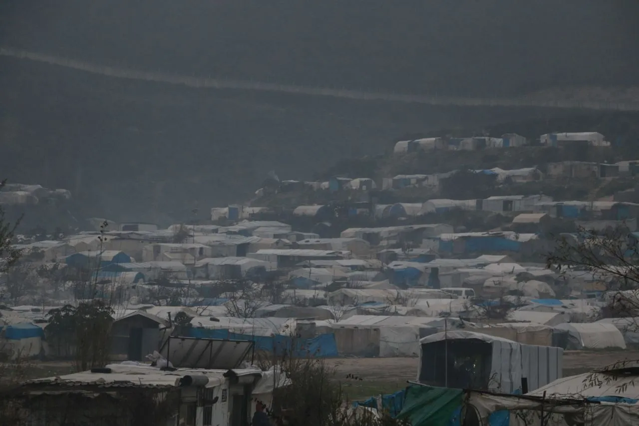 صورة من في أحد مخيمات الشمال السوري