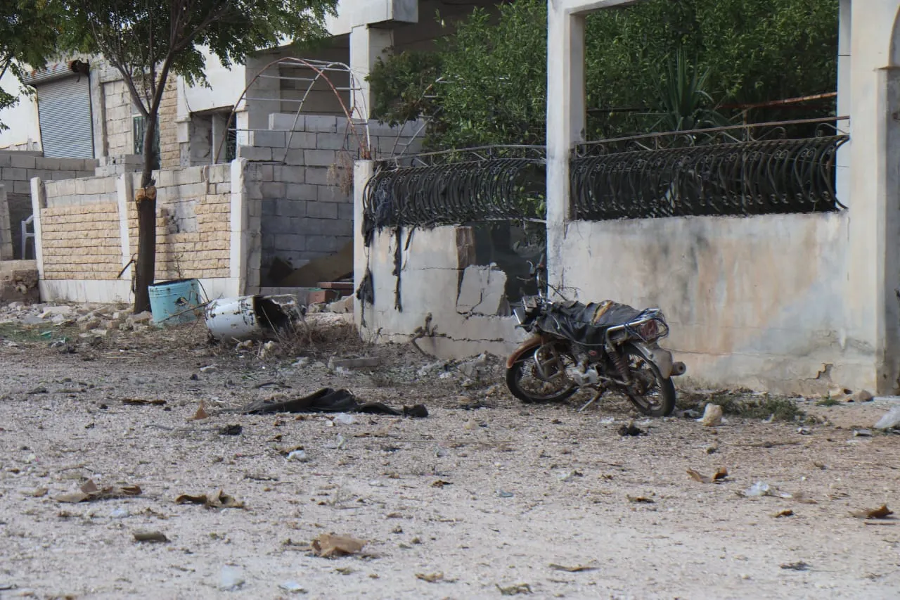 صورة من قصف مدينة تفتناز