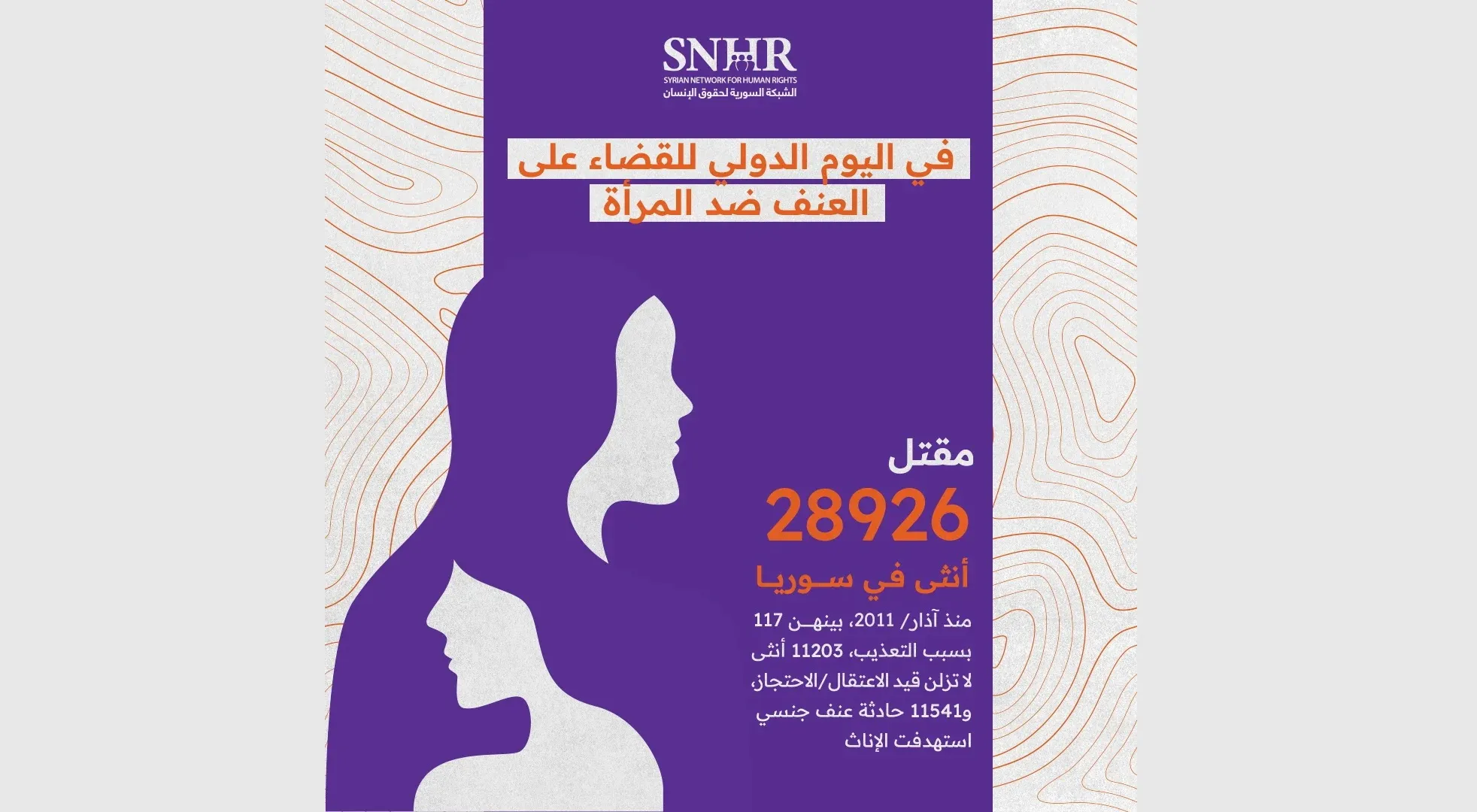 في اليوم الدولي للقضاء على العنف ضد المرأة.. تقرير يوثق الانتهاكات بحق الإناث خلال 12 عام في سوريا