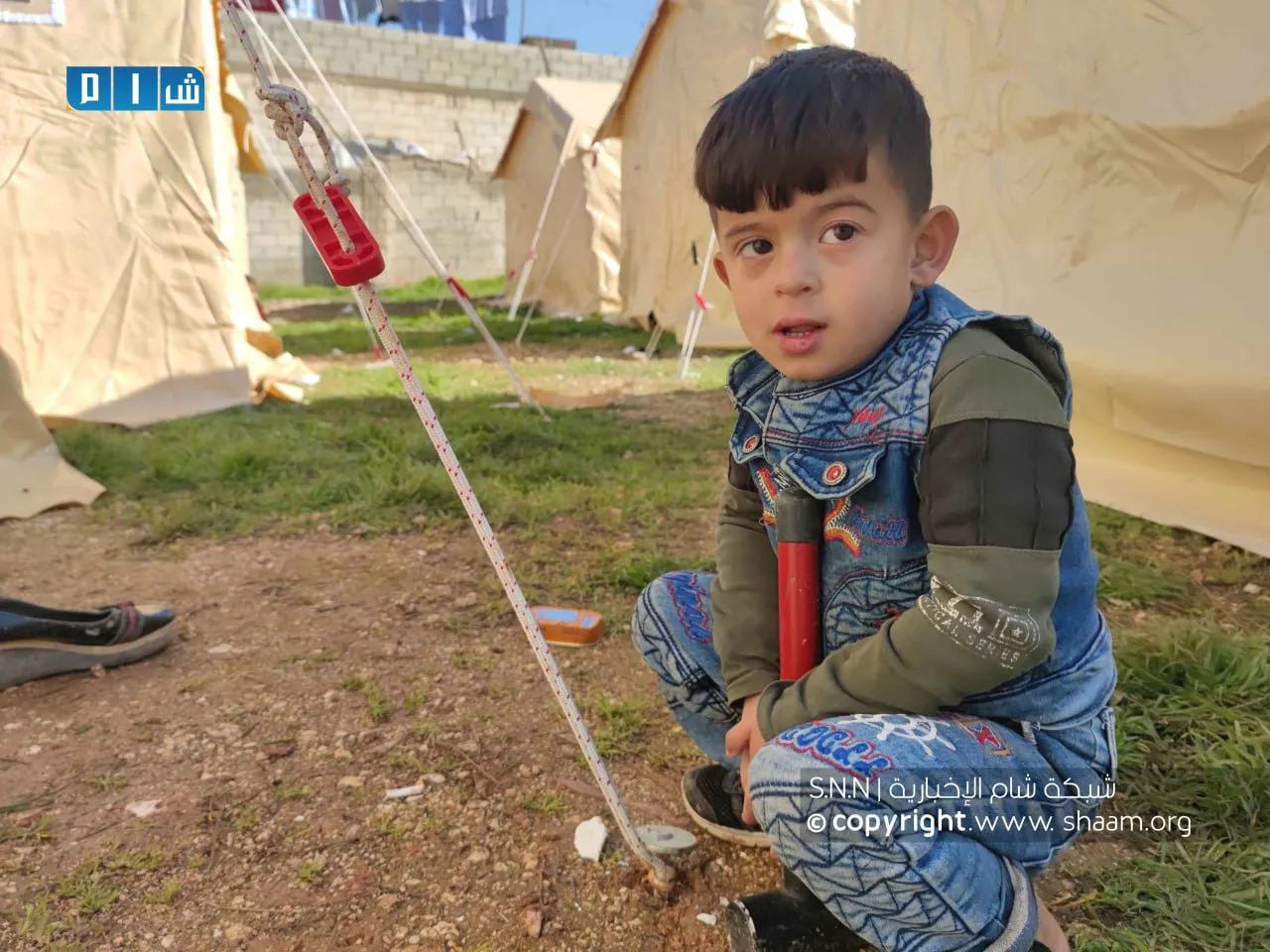 طفل في أحد مخيمات الشمال السوري 