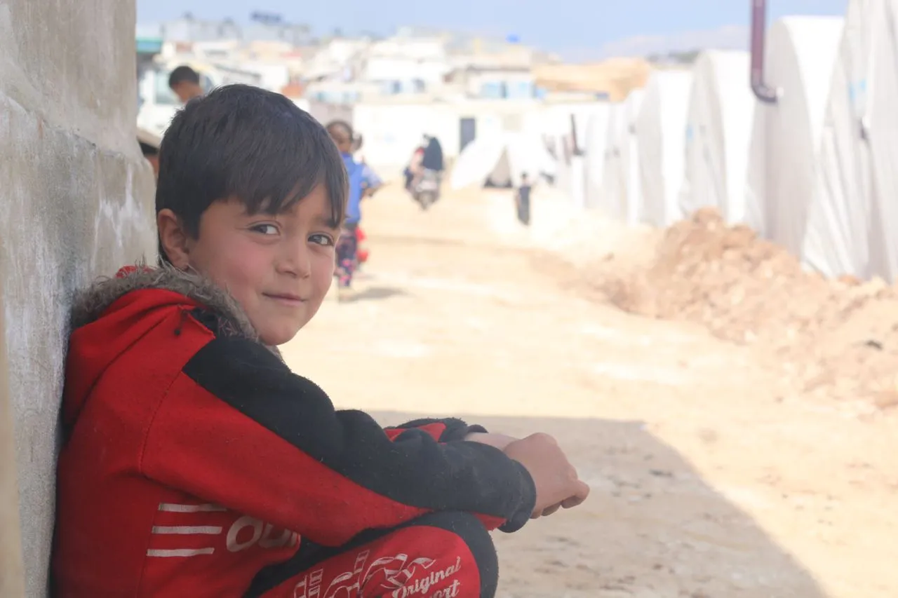 طفل في أحد مخيمات الشمال السوري