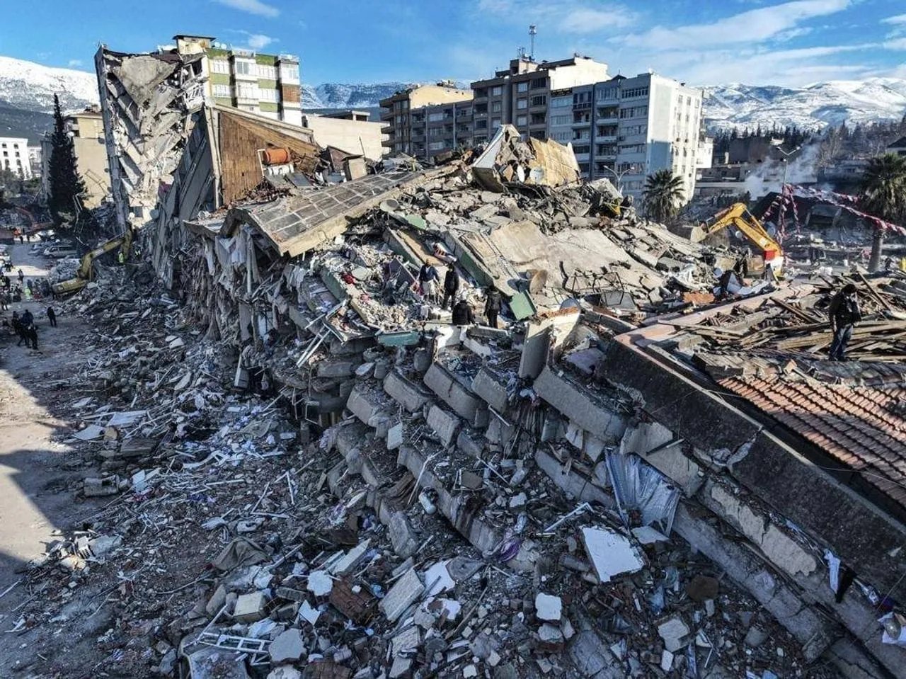 صورة للأضرار من الزلزال في تركيا