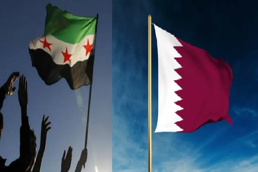 علم قطر والثورة السورية
