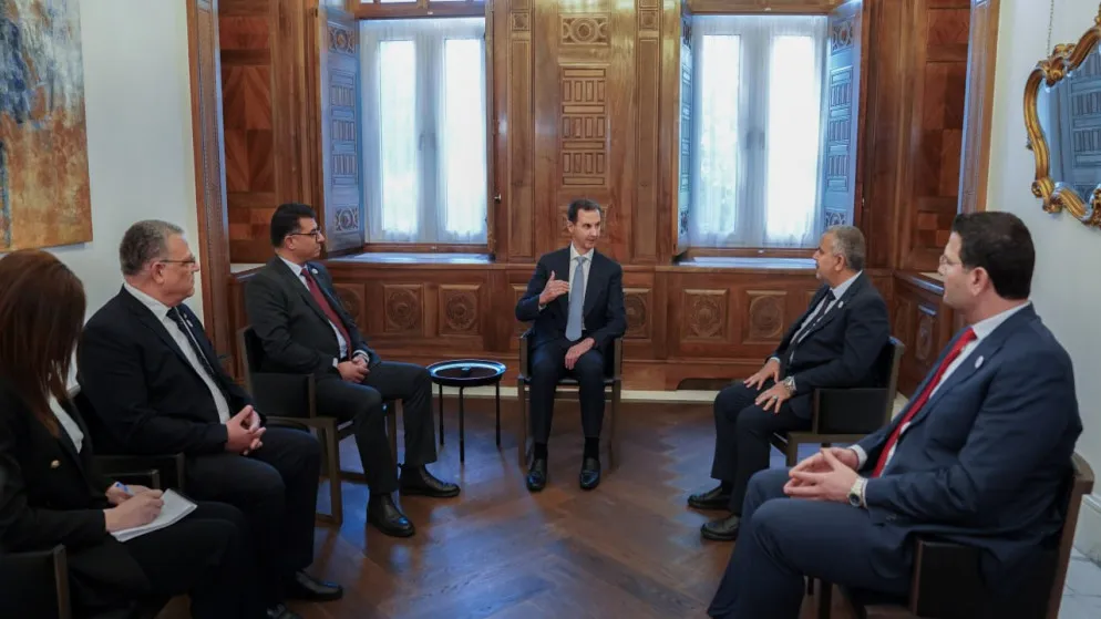 "بشار" يلتقي وزراء زراعة (الأردن والعراق ولبنان) ويُشيد باتفاق التعاون الزراعي