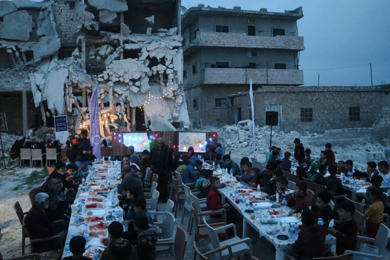 حفل إفطار جماعي في مدينة #الأتارب بريف حلب الغربي