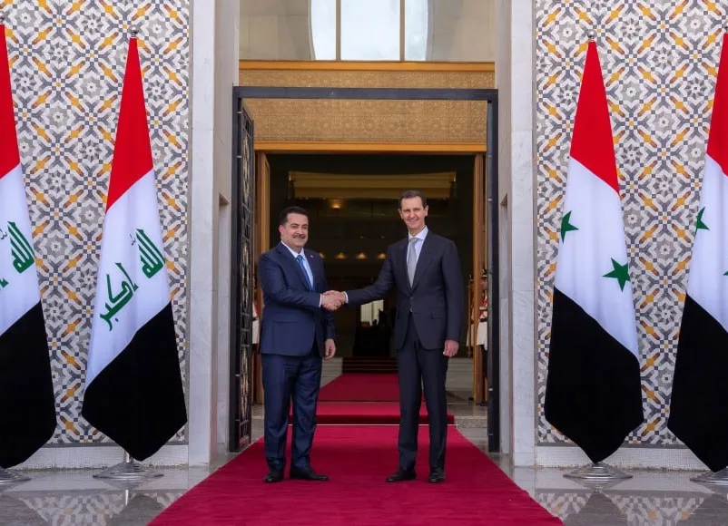 رئيس الوزراء العراقي يصل دمشق ويلتقي "بشار" لتبادل العلاقات الثنائية والتعاون المشترك