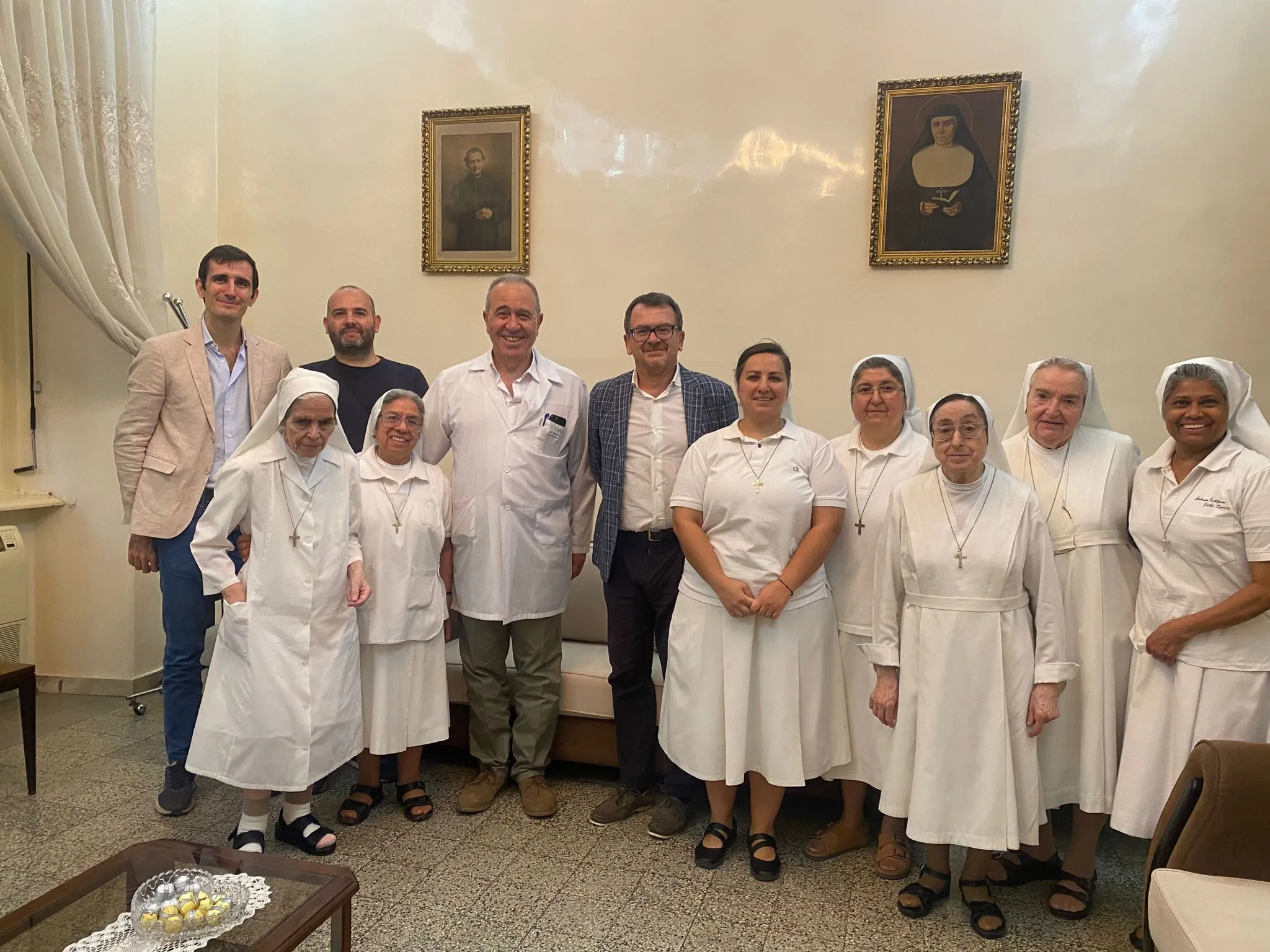 من زيارة ستيفانو رافانيان للمستشفى الإيطالي في  دمشق