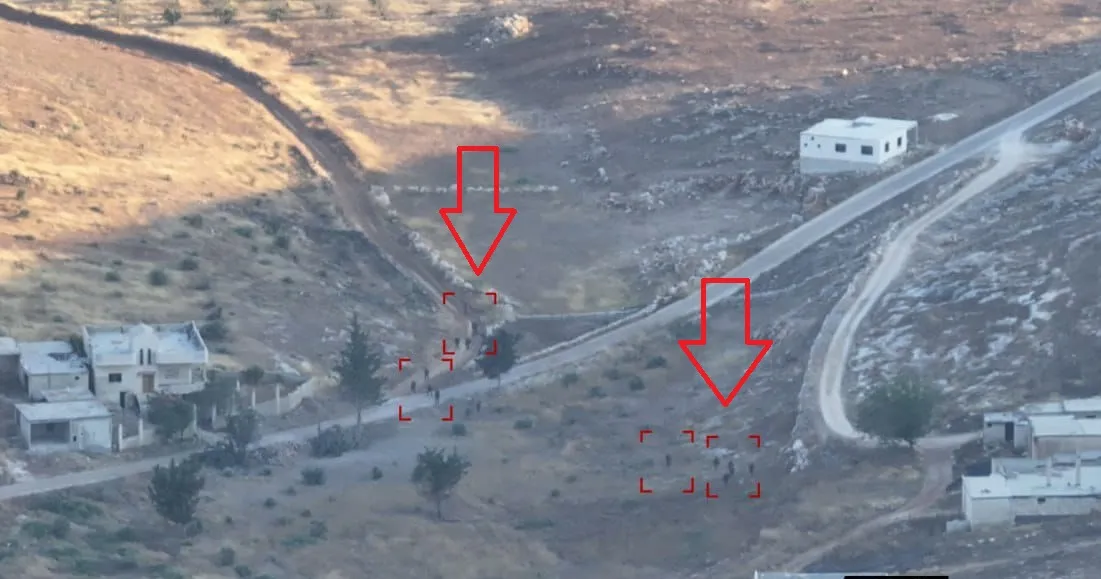 صورة تظهر قوات الأسد لحة تقدمها على جبهة الملاجة جنوبي إدلب