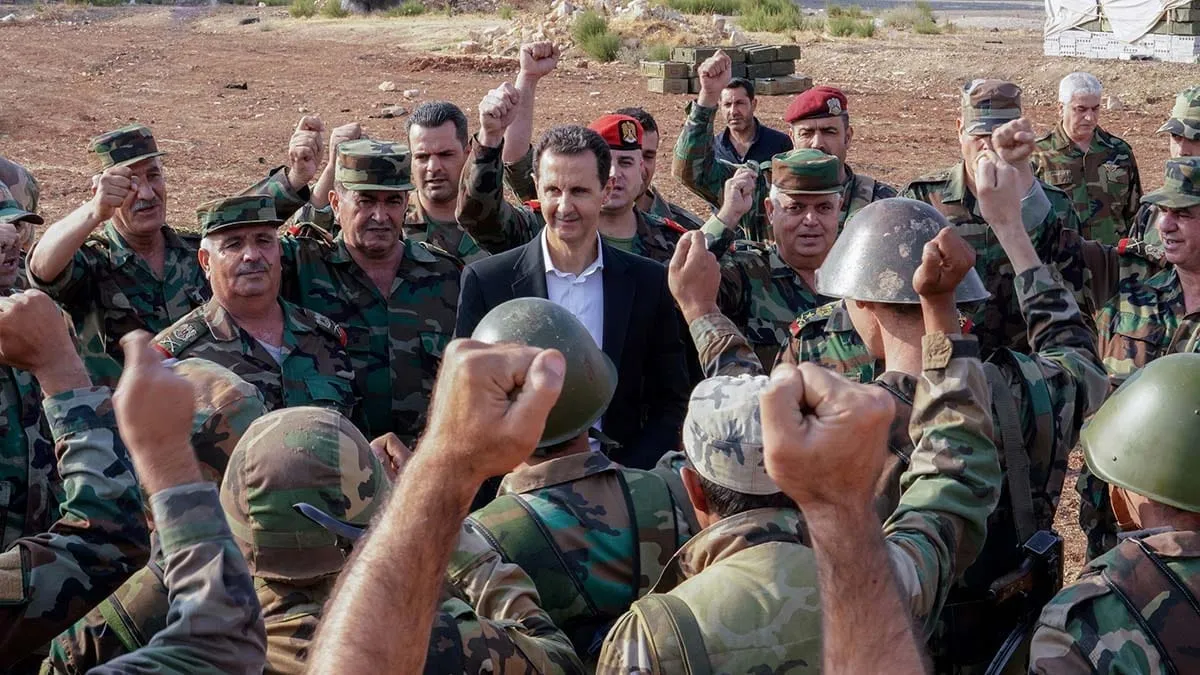 رأس النظام الإرهابي "بشار الأسد"،