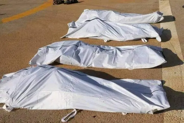 صورة الجثث على الحدود السورية الأردنية