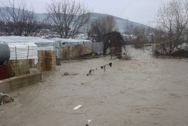 صورة الفيضانات شمال غربي سوريا