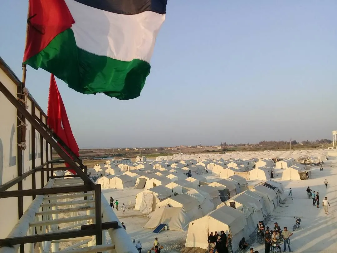 صورة من مخيمات اللاجئين الفلسطينيين شمال سوريا