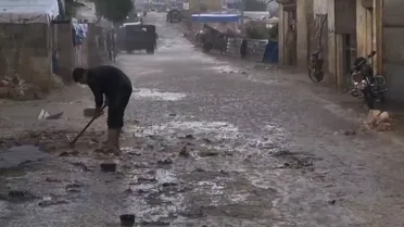 "استجابة سوريا" يرصد أضرار العاصفة المطرية على مخيمات النازحين شمال سوريا