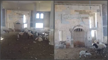 مسجد "عمار بن ياسر" في قرية دير سنبل في ريف حماة الشمالي الغربي