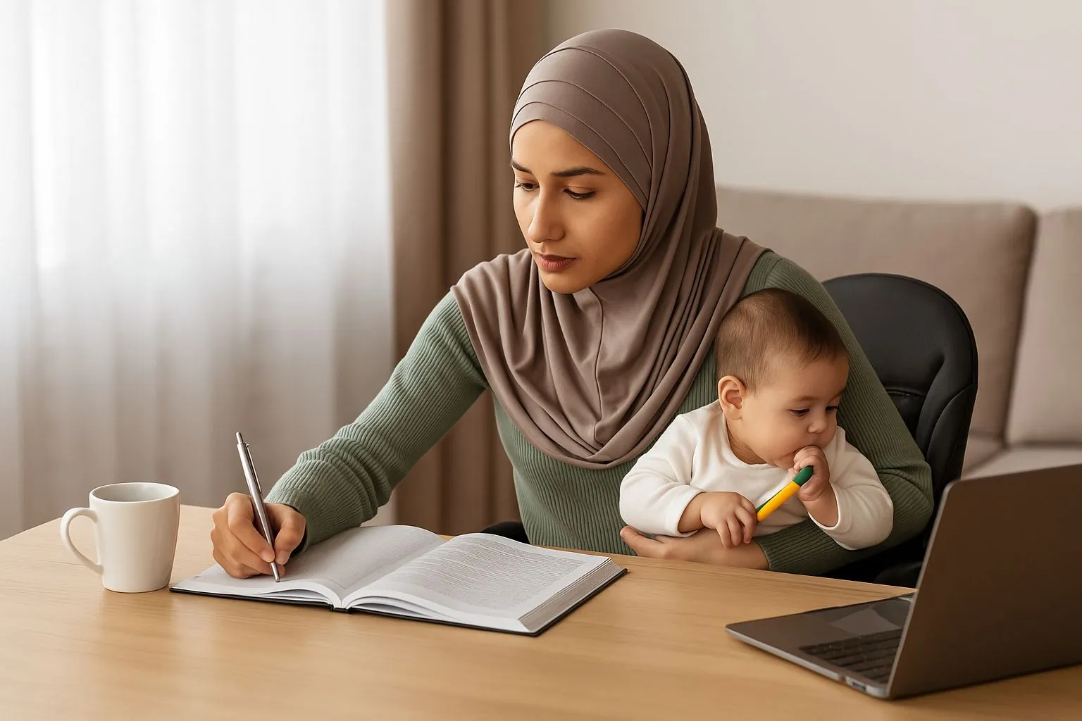 التحدي والنجاح: دراسة المرأة المتزوجة والأم في ظل الثورة السورية