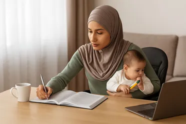 التحدي والنجاح: دراسة المرأة المتزوجة والأم في ظل الثورة السورية