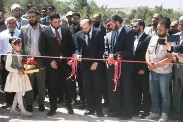 افتتاح محطة العرشاني في إدلب بحضور وزير الطاقة ومحافظ المحافظة