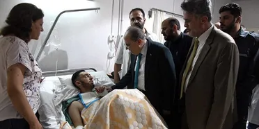 وفد رسمي يزور مصابي تفجير كنيسة مار إلياس في دمشق