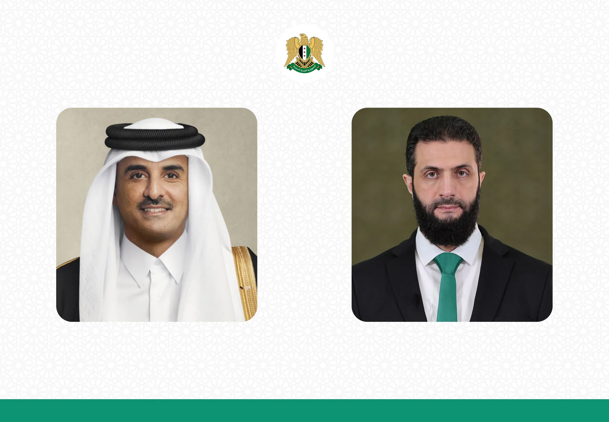 أمير قطر يؤكد للرئيس الشرع دعم الدوحة لوحدة سوريا ورفض الاعتداءات الإسرائيلية