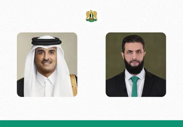 أمير قطر يؤكد للرئيس الشرع دعم الدوحة لوحدة سوريا ورفض الاعتداءات الإسرائيلية