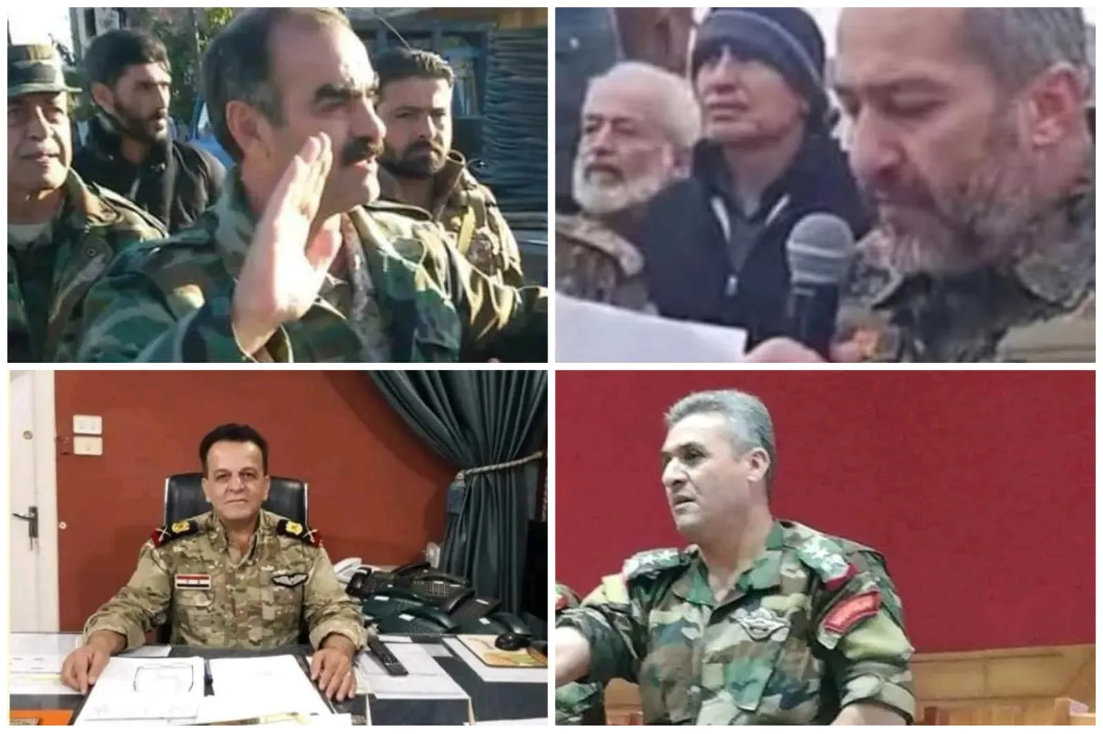 ضباط الأسد المخلوع في صفوف ميليشيات الهجري بالسويداء