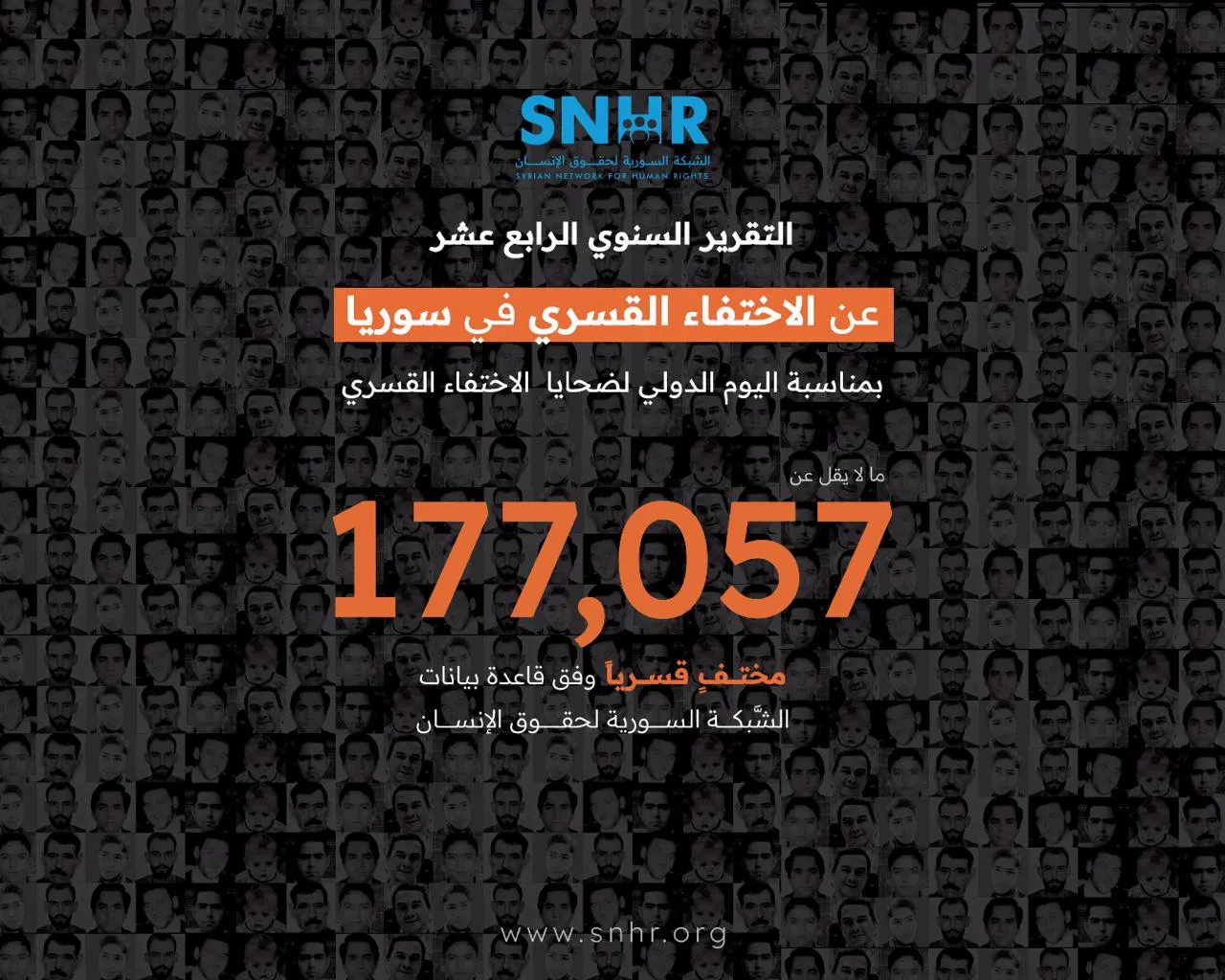 بمناسبة اليوم الدولي لضحايا الاختفاء القسري.. الشبكة السورية تقدم التقرير السنوي الرابع عشر