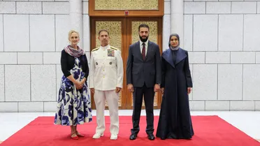 الرئيس "الشرع" وعقيلته يستقبلان قائد القيادة المركزية الأمريكية وعقيلته في دمشق
