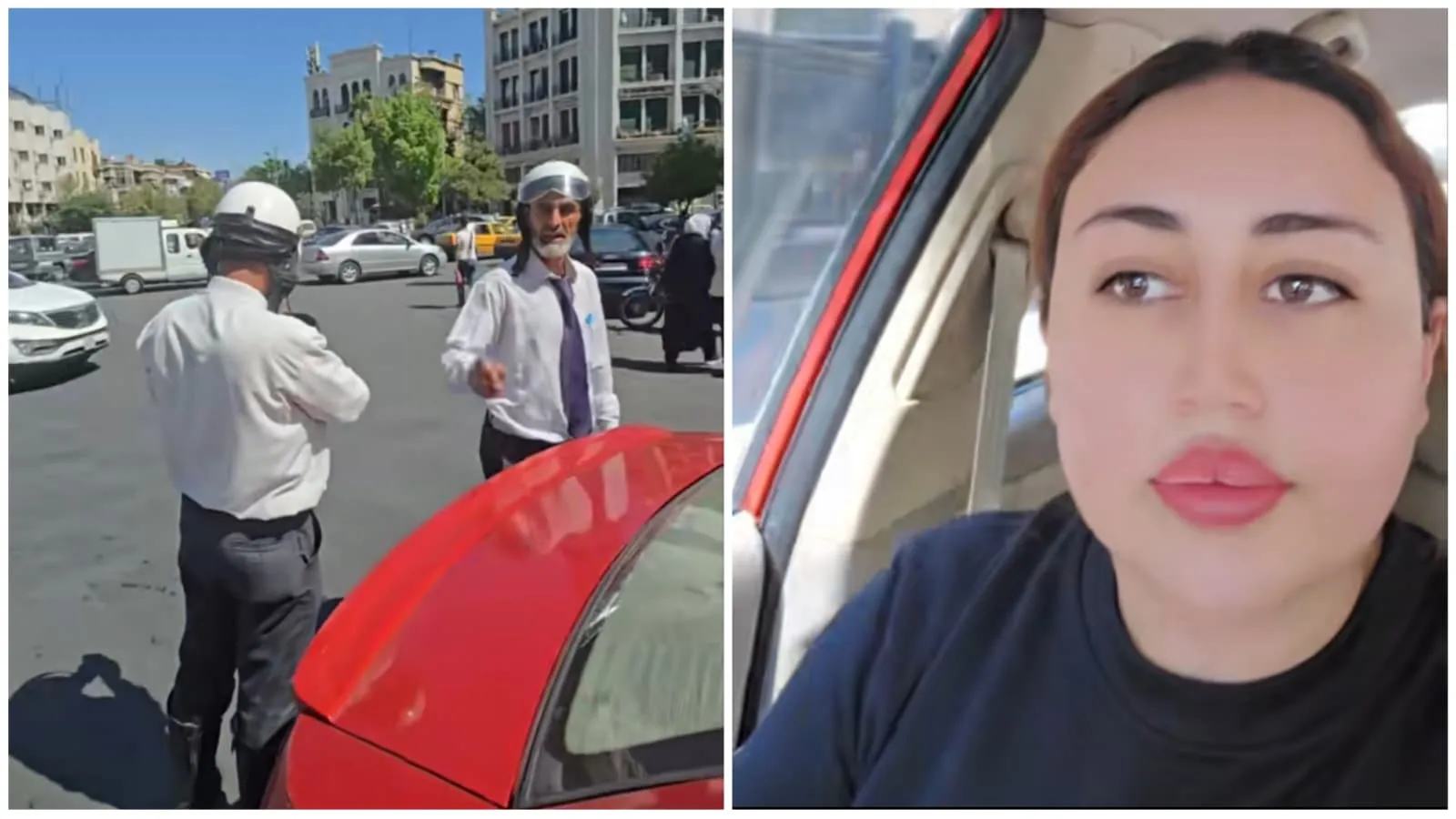 بنبرة طائفية.. فيديو لسيدة تهاجم شرطة المرور بدمشق وتثير موجة انتقادات