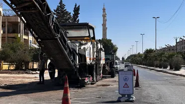 مشاريع خدمية كبرى لإعادة تأهيل الطرقات في عدد من المحافظات السورية