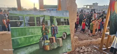 "لوحات من تحت الركام".. الفن ينهض من أنقاض كفرزيتا