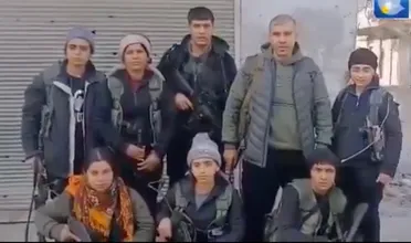 عناصر من قسد في بيان قالوا فيه أنهم يرفضون الخروج من الحي