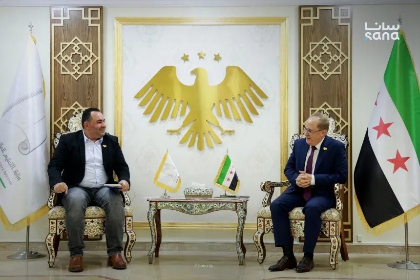 الحلبي يبحث مع مجموعة SGN تأسيس تحالف جامعات أوروبية لدعم التعليم العالي في سوريا