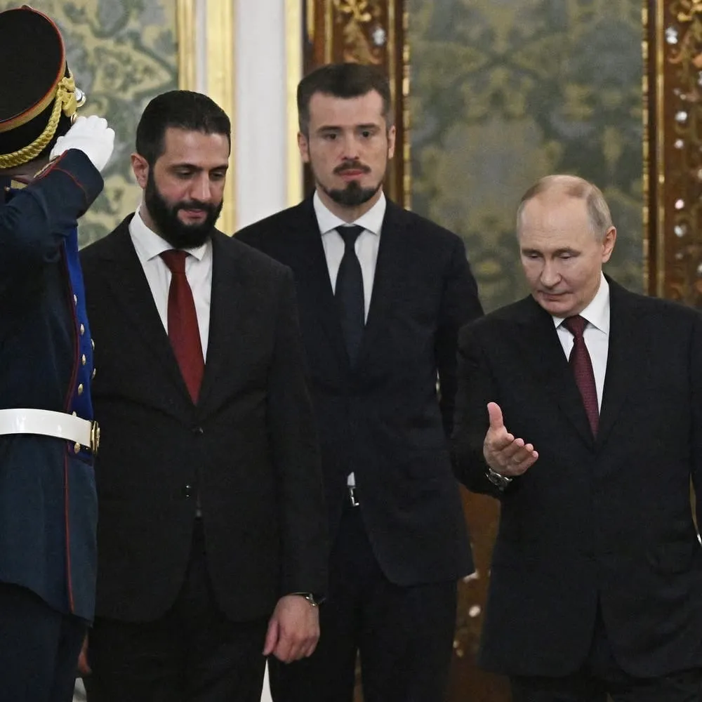 الشرع يتوجه غداً إلى روسيا في زيارة رسمية ويلتقي بوتين في الكرملين