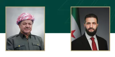 الشرع وبارزاني يبحثان اتفاق "دمشق وقسد" ويؤكدان دعم الحقوق الكردية والتعاون الإقليمي