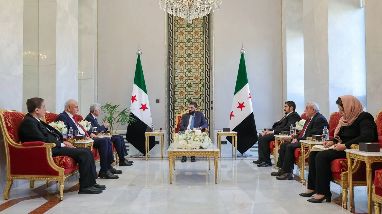 لقاء الرئيس أحمد الشرع مع أعضاء من المجلس الوطني الكردي