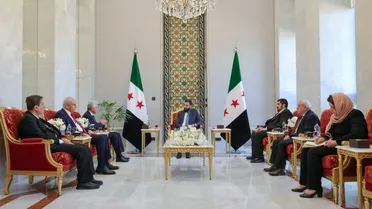 لقاء الرئيس أحمد الشرع مع أعضاء من المجلس الوطني الكردي