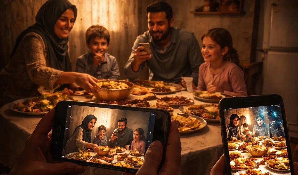 موائد الإفطار على وسائل التواصل: بين التوثيق العائلي وتأثير المقارنة الاجتماعية