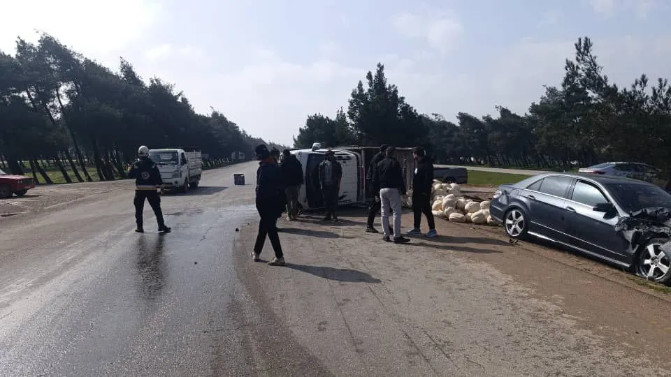  الدفاع المدني لـ "شبكة شام": أكثر من 850 حادث سير وقع منذ بداية العام الحالي