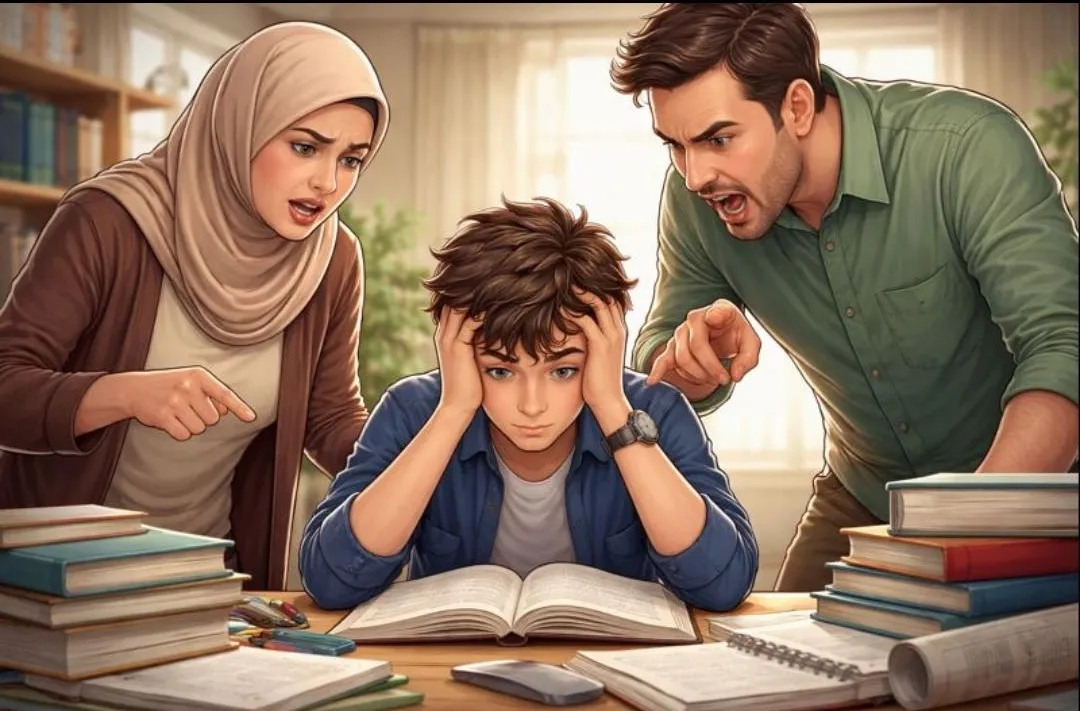 حين تصبح الدراسة عبئاً: طلاب يواجهون ضغطاً متزايداً من أسرهم