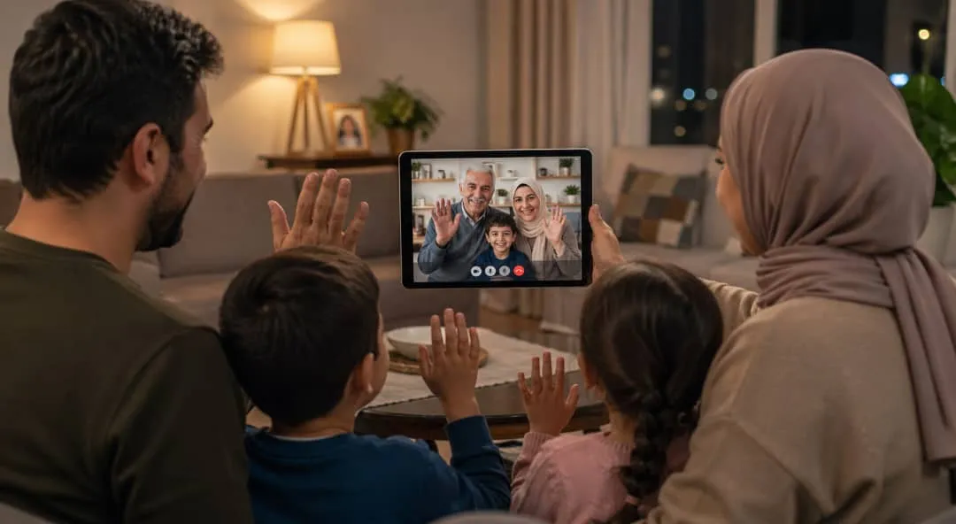 العائلة عبر الشاشة: هل عوّضت مكالمات الفيديو دفء الزيارات؟