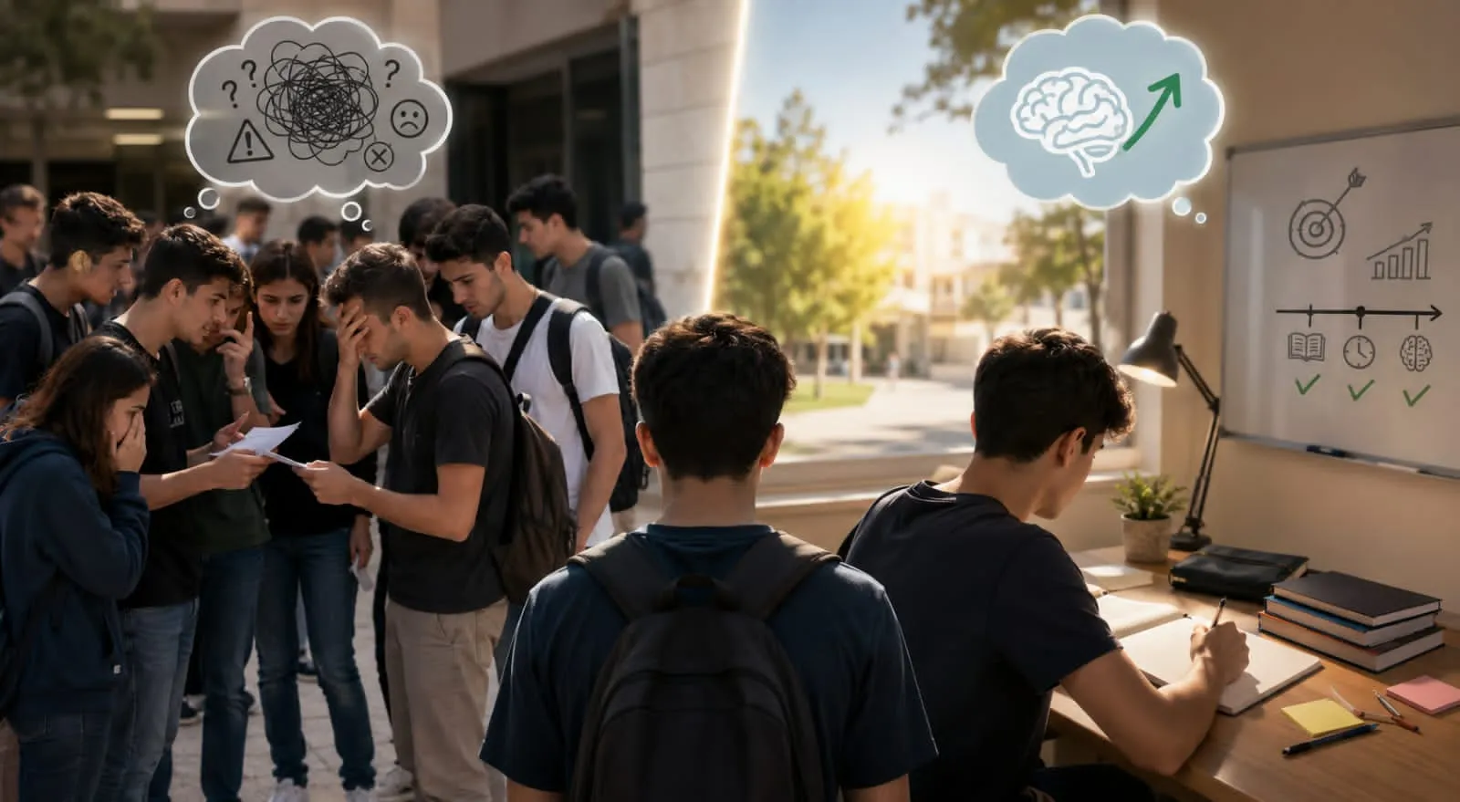 مراجعة الإجابات بعد الامتحان بشكل مفرط وتأثيرها على تركيز الطلاب